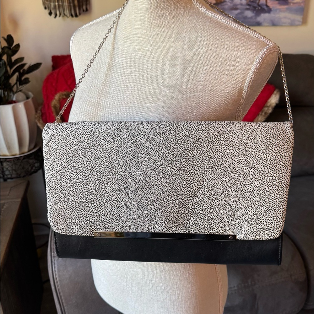 Limited Too Black and White Clutch